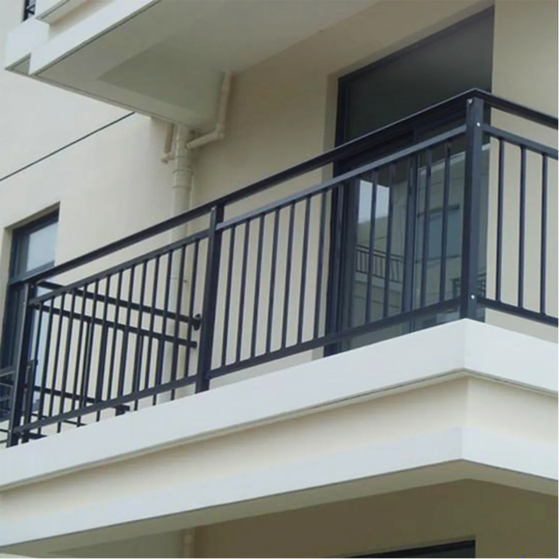 6063 aluminium u channel glass railing for staircase