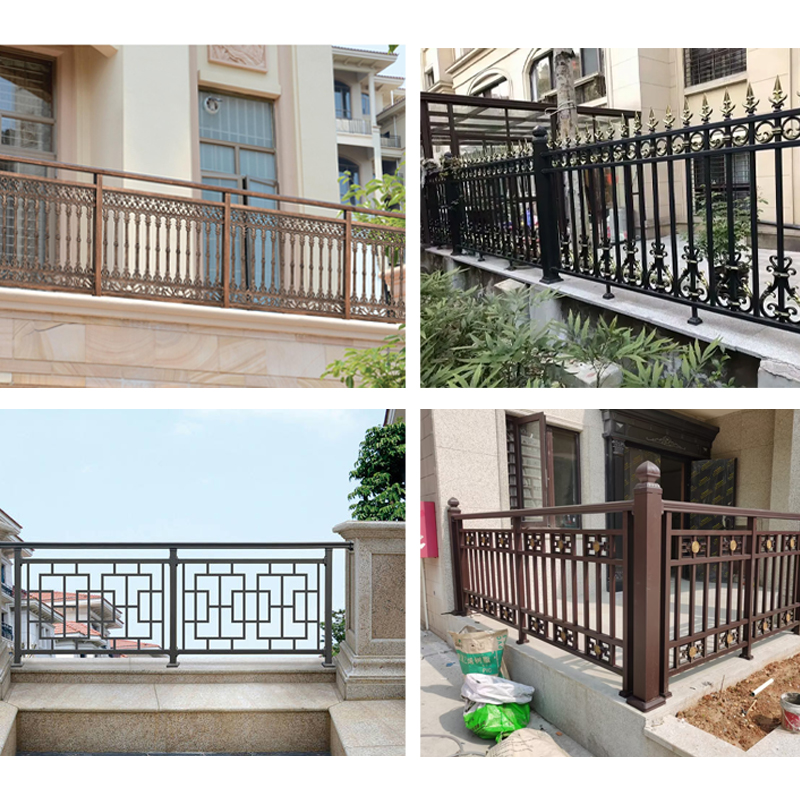 6063 aluminium u shape profiles glass railing