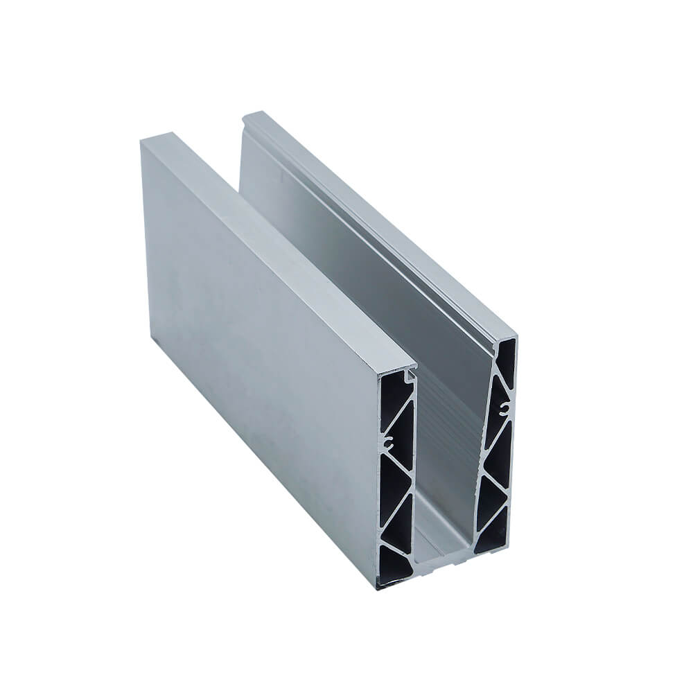 6063 aluminium u shape profile for balcony glass railing