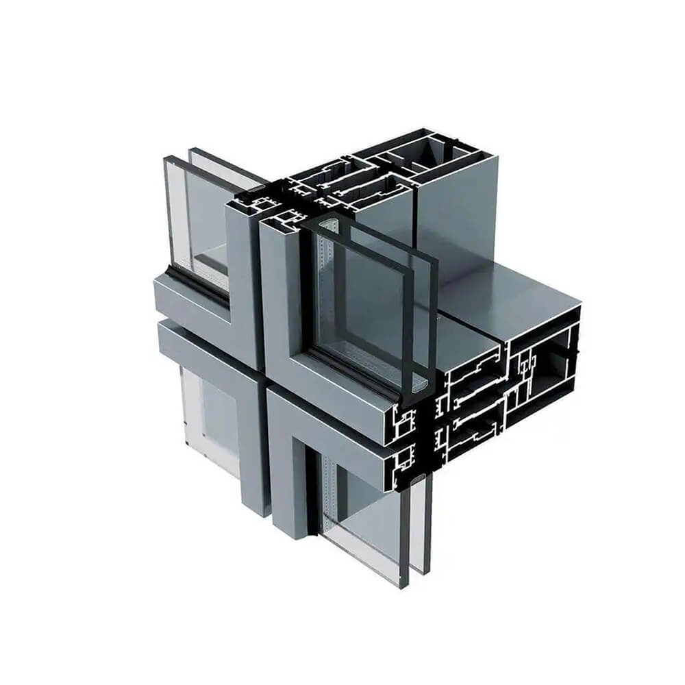 Curtain wall Aluminium Extrusion profiles