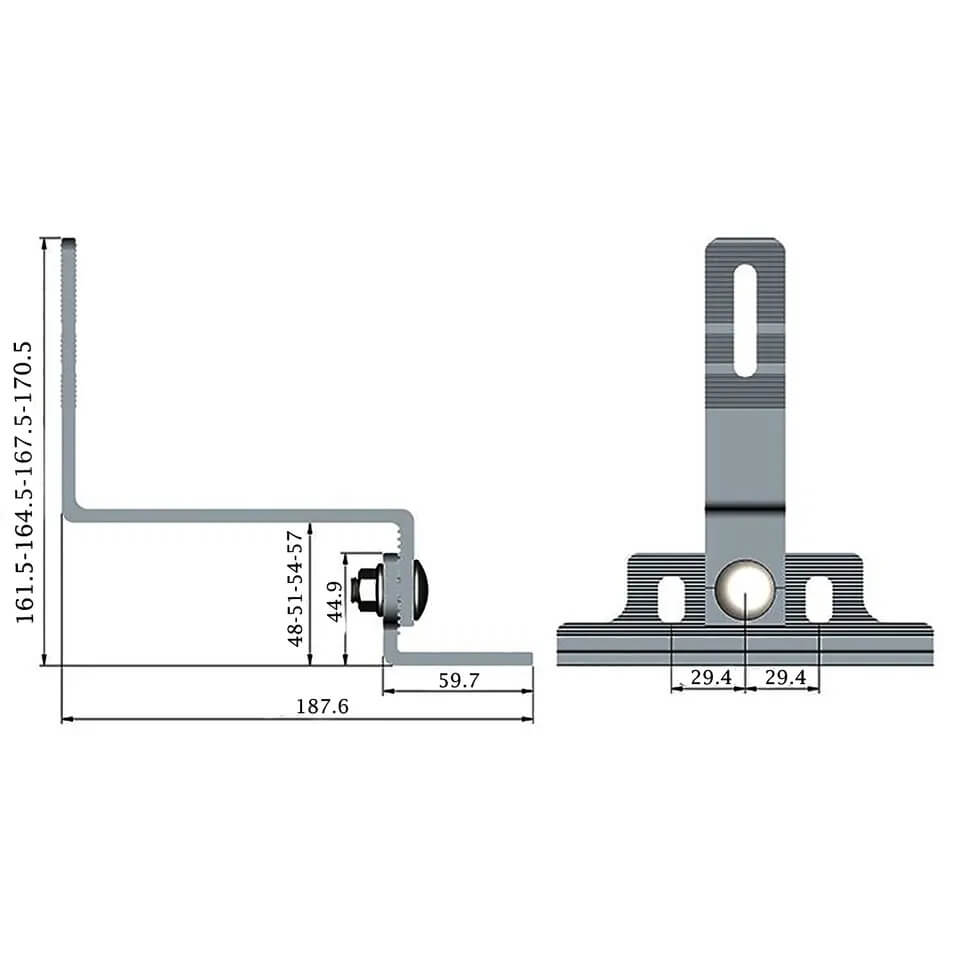 Custimized Aluminium Solar hook 