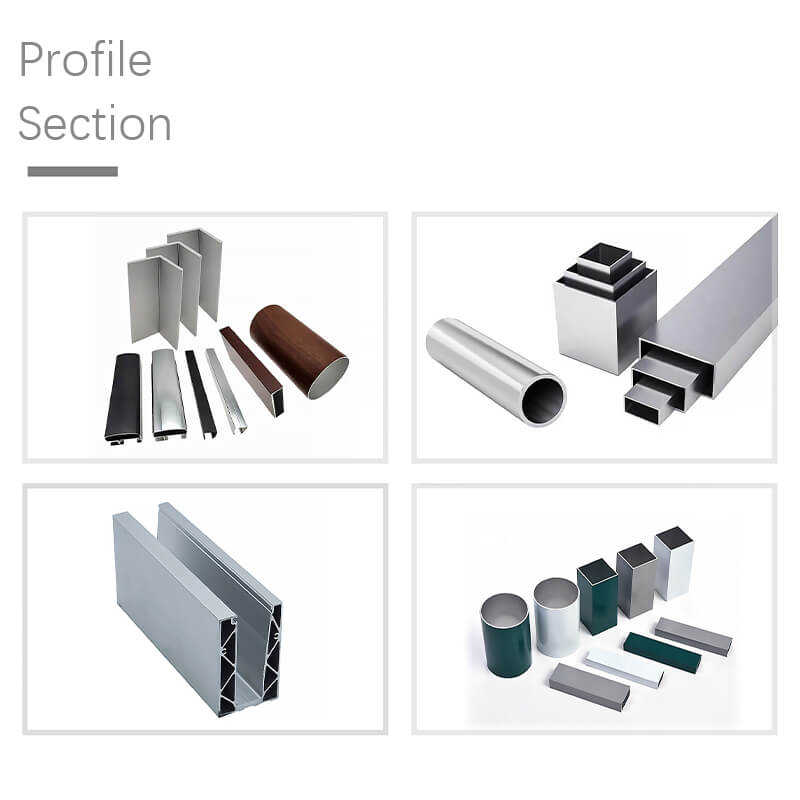 Aluminium Standard profile Square Tube Profiles Tape